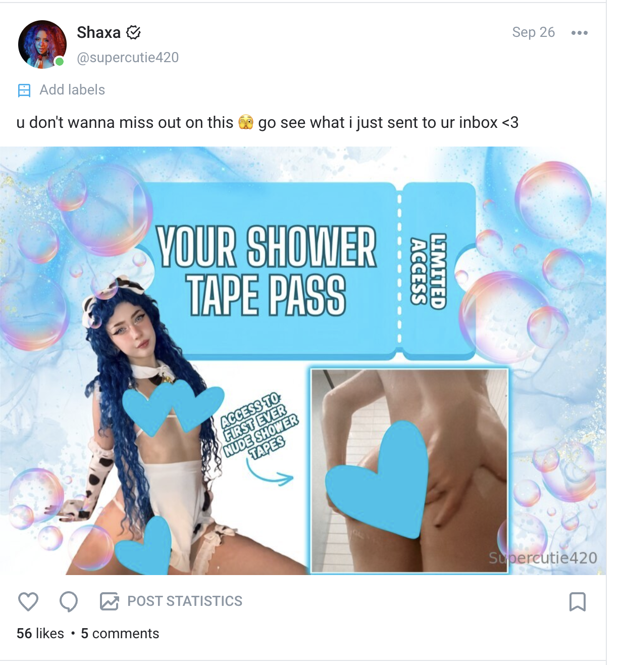 Current feed post · Evidence from the Shaxa audit